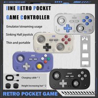IINE Retro Pocket Game Controller Compact Portable with Hall Joysticks 1000Hz Recessed Joystick Customizable Controls M