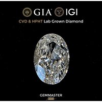 Lab Grown Diamond CVD HPHT Synthetic Diamond 1ct 3ct 5ct Loose Diamond VVS Customized Jewelry IGI GIA Lab Diamonds Oval Cut
