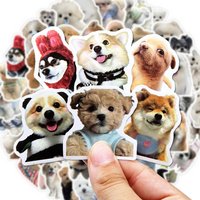 10/100 Funny Fashion Dog Stickers Cartoon Cute Decals Toy Guitar Phone Bicycle Laptop Notebook Luggage Car Graffiti Kids Sticker