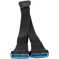 USB3.0 Extension Cable,USB3.0 19/20 Pin Male to Female Header Mainboard Internal Extension Adapter Cord (15CM 5.9inch)