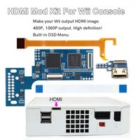 480P 1080P Internal For Wii Digital HDMI MOD Kit Digital to Digital HDMI-Compatible PCB Mod Kit W/OSD Menu For Wii Console