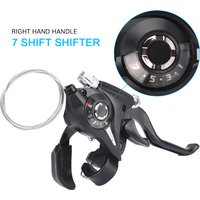 1 pair 3/ 7 / 8 Speed Bicycle Shifter Brake Thumb Shifter Brake Lever MTB Bike Derailleur Riding Brake Levers Bike Accessories