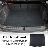 Suede Rear Trunk Pad for Mini Cooper Countryman U25 2024 2025 Accessories Anti-dirty Cargo Liner Mat Cover Decoration Flannel