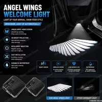 2Pcs Angel Wings Car Door Welcome Lights, Wireless HD Projector Lamps ,Stylish Safety Upgrade