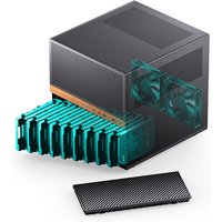 JONSBO N6 MATX NAS Network Storage Server Chassis 9 Drive Slots Dual Power Supply Support 240 Water Cooling