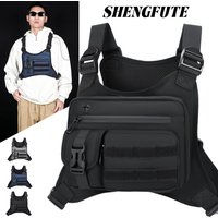 AliExpress NONE Tactical Chest Rig Bag Men Multi Pocket Harness Vest Molle Pouch with Earphone Hole Outdoor Hiking Cycling EDC Gear Storage Pack