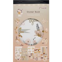 Creative Path New Begining Scrapbooking Sticker Book Vintage Foil Date Bird Deco Sticker Sheet For Planner Diary Junk Journaling