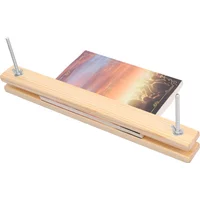 Wooden Book Press Bookbinding Press for Desktop DIY Bookbinding Greeting Cards Labels for School Home DIY Bookbinding Supplies