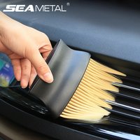 Brosse de nettoyage de climatiseur de voiture, cheveux doux, répétable, détails de voiture, brosses de ventilation de sortie d'air, nettoyeur de poussière pour pièces de lavage de voiture