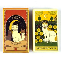 Hot-selling Tarot Cards A 78 Card Deck Unique Cards For Cat Lovers and Tarot Enthusiasts Cute Cards Game New Year Gifts