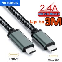 Short USB C to Micro USB Cable USB-C Type C to Micro B USB 2.0 OTG Data charger Cable Cord for Macbook Pro Mini Samsung Xiaomi