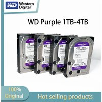Western Digital WD Purple 4TB/3TB/2TB/1TB Surveillance Internal Hard Drive HDD SATA 6 Gb/s, 64 MB Cache, 3.5" 1TB-WD10EJRX