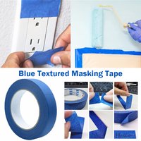 5 Rolls Painters Tape Blue Masking Tape Bulk Multi-Sized Safe Paint Paper Roll for Wall Painting Decoration Supplies - 13m/Roll