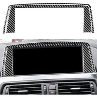 Carbon Fiber Center Central Navigation Panel Frame Cover Trim Sticker Car Accessories For BMW 6 Series M6 F12 F13 F06 2011-2018