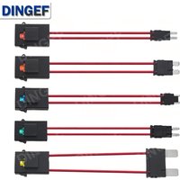 32V ACC Large Size Standard Mini Micro2 Size Car Fuse Holder 16AWG Non-Destructive Fuse Box ATM Blade Fuse Extension Cord