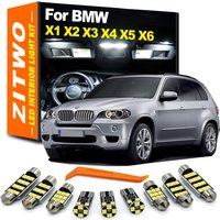 Complete Car LED Bulb Interior Door Map Foot Trunk Light Kit For BMW X1 E84 F48 X2 F39 X3 E83 F25 X5 E53 E70 X6 E71 Accessories