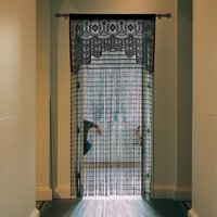 1pc Bestseller Tassel Thread Curtain - Decorative Curtain/Door Curtain/Wedding Room/Showcase Window/Hotel Partition Curtain