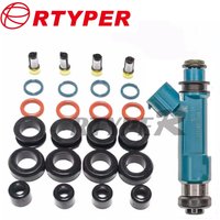 4Sets Injector Repair Kits MicroFilter Oring Plastic Gasket For Mazda2/3 Ford Fiesta 1.5L L4 297500-0460