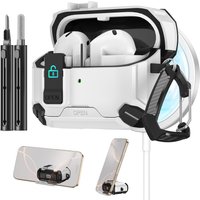 Phone Stand Case for Samsung Galaxy Buds 3/3Pro Secure Lock Case with MagSafe Protective Case with Cleaner Kit For Galaxy Buds 3