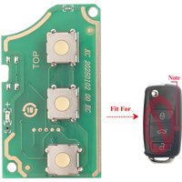 Jingyuqin New Flip Car Key Circuit Board 433mhz For VW Golf Passat Polo Jetta Touran Bora Sharan 1K0959753G 1J0959753AH/DA
