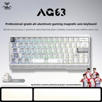 NEW AULA AG63/AG63 Pro Magnetic Switch Keyboard All Aluminium 8K/32K RT0.001mm E-sports Mechanical Keyboard Low Delay Gamer Gift