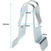10Pcs Metal Car Roof Handle Interior Trim Panel Clip Ceiling Handle Clip Fastener Rivets Universal Auto Clips Car Accessories