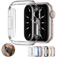 Clear TPU Screen Protector Case For Apple Watch 45mm 41mm 44mm 40mm 42mm 38mm 49mm 3D Full Bumper Case For iWatch Ultra 9 8 7 6