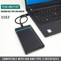 Portable 500GB 2.5 Inch HDD USB 3.2 Type-C External Hard Drive Compatible with Desktop Laptops Mobile Phones And Tablets