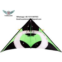 2020 Customized 4 square Large Nylon 3d LED Night Kite