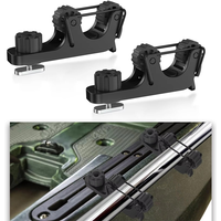 2PCS Kayak Paddle Holders Track Mount Oar Holder Accessories for Standard Paddles and Kayak Fishing