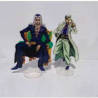 Anime Figure JoJo Bizarre Adventure Giovanna Acrylic Stand Model Golden Wind Abbacchio Mista Buccellati Fugo Narancia Desk Decor