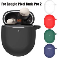 Silicone Case For Google Pixel Buds Pro 2 Wireless Earphones Accessories Protective Sleeve Cover Protector Shell With Hook