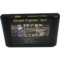 Street Fighter 5IN1 MD Game Card For Mega Drive For Sega Genesis and for original console