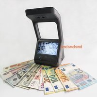 With Battery V80 850nm IR Money Detector UV Light Fake Notes Detecting Machine With 3D Vision High Quality Cash Checker