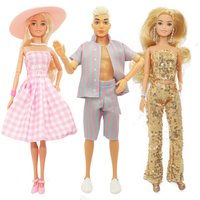 New 30cm Height Female/ Male Doll Couple Doll with Clothes Suit Dress Up Toys for Children