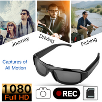 AliExpress Black Border Sunglasses with TF Card,Motion Detection,Outdoor Sports glasses for Climbing/Skiing/Cycling/Driving