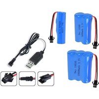 Lithium Battery 3.7V Rechargeable Battery Remote Control car 69 hole four-wheel drive off-road vehicle excavator Toy Battery