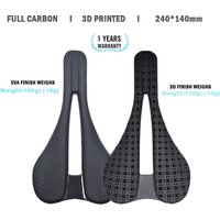 AliExpress samana Carbon 3D Printed Saddle Superlight 170g 7*9 Bike Seating Triathlon Road MTB Mountain Gravel 240mm ×140MM Cycling Saddle