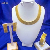 Nigeria Designer Necklace Earrings Jewelry Set For Women Gold Plated Indian African Dubai Bridal Wedding Party Gift Jewellery