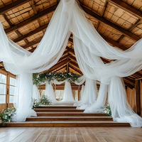Oversized Tulle Wedding Backdrop Perfect for Ceremony Reception Decor,Anniversaries,Valentine'S Gifts,Wedding Decor Essentials