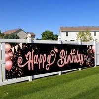 Happy Birthday Banner Birthday Party Decoration Door Hanging Banner Baby Shower Decoration Bunting Garland Flags Anniversary