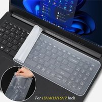 Universal Waterproof Laptops Keyboard Covers Silicone Protective Film For 13 14 15 16 17 Inch Transparent Films for Mac Notebook