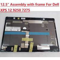 12,5-Zoll-LCD mit Touchscreen-Baugruppe für Dell XPS 12 9250 7275 1920X1080 LQ125M1JW31 DP/N 0814WM ODER 4k LQ125D1JW31 DP/N 0HGMJ6