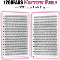 1200Fans Mix Thin Root Narrow Pointy Base Premade Fans Eyelash Extension 2D 3D 4D 5D Narrow Volume Fan Promade Ready Fan Lashes