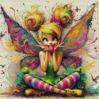 Vibrant Sprite Cross Stitch Kit DIY 11CT Embroidery Home Wall Decor Gift Handmade Material Frameless Semi-Finished 36×36cm