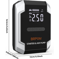 AliExpress NONE 150PSI Car Jump Starter with Air Compressor Auto Tire Inflator, Large LCD Display, LED Light, for Cars, Bike & Motorcycle