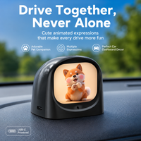 AI Electronic Pet Car Dashboard Companion Animated Expressions Smart Chat Robot Driving Buddy Interior Decor Gift