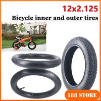 Pneus intérieurs et extérieurs 12x2.125, pneus de 12 pouces pour vélo, scooter, poussette, chambre à air, pneu extérieur, pièces de rechange 12 X 2.125