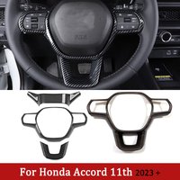 Autocollants de garniture de couverture de panneau de bouton de volant pour Honda Accord 2023 CRV CR-V Civic 11th gen Car Styling Accessrespiration
