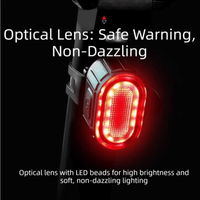 Super Bright Bicycle Headlight Taillight Set Rechargeable High Brightness Super Bright Charging Light LED Portable